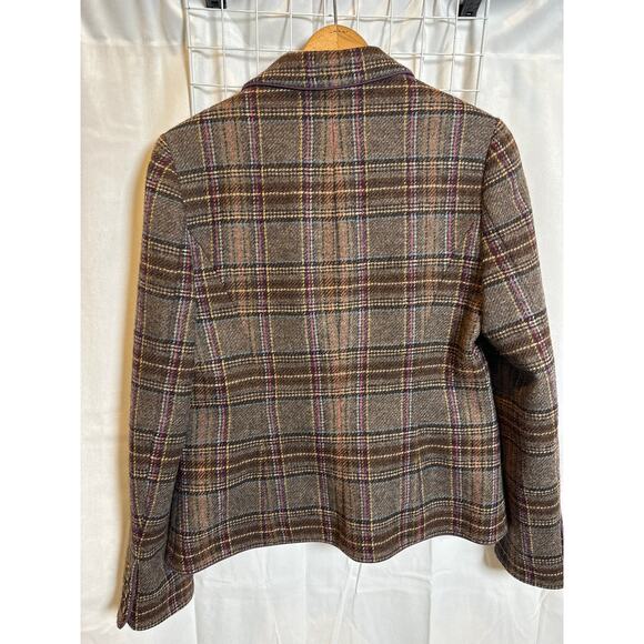 Boden British tweed wool blazer plaid women’s 8 - Picture 7 of 9